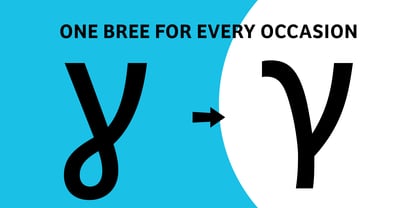 Bree Greek Font Poster 7