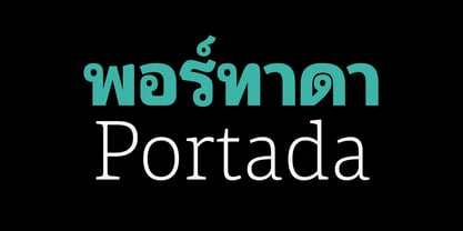 Portada Thai Font Poster 1
