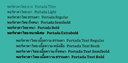 Portada Thai Font Poster 2