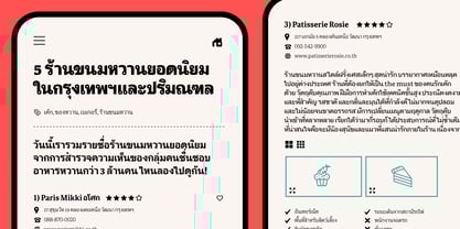 Portada Thai Font Poster 3