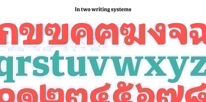 Portada Thai Font Poster 4