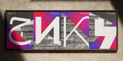 Postea Cyrillic Font Poster 5