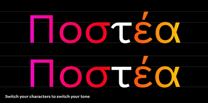 Postea Greek Font Poster 7