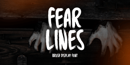 Fear Lines Font Poster 1