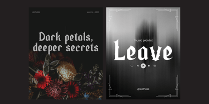 Leathess Font Poster 7