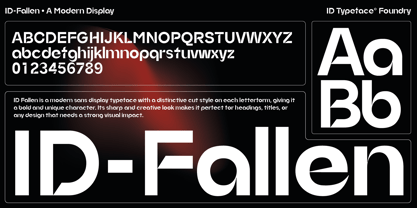 ID Fallen Font Poster 5