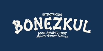 MGF Bonezkul Font Poster 1
