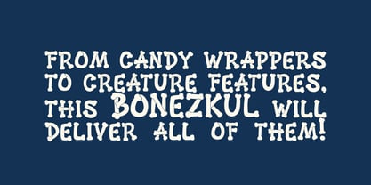 MGF Bonezkul Font Poster 10