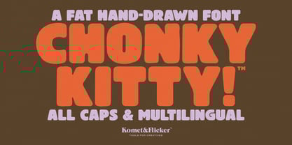 Chonky Kitty Font Poster 1