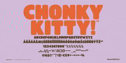 Chonky Kitty Font Poster 15