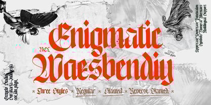 NCL Enigmatic Waesbendiy Font Poster 1