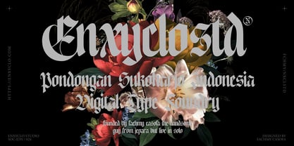 NCL Enigmatic Waesbendiy Font Poster 15