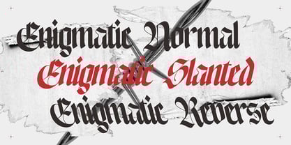 NCL Enigmatic Waesbendiy Font Poster 4