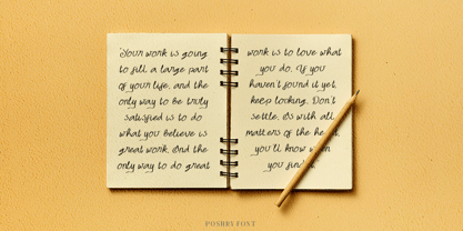 Poshry Font Poster 3