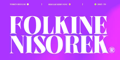 Tosken Font Poster 3