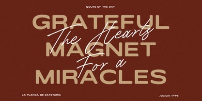 La Planca de Cafetaria Font Poster 2