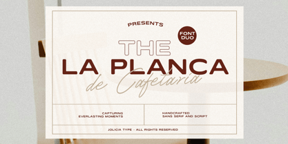 La Planca de Cafetaria Font Poster 1