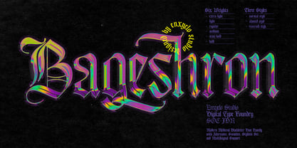 Bageshron Font Poster 1