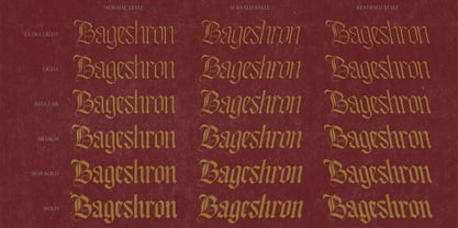 Bageshron Font Poster 2