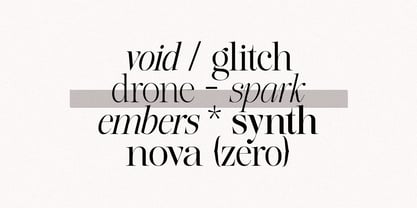 The Effolia Font Poster 14