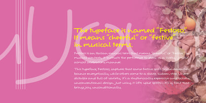 Festoso Font Poster 4