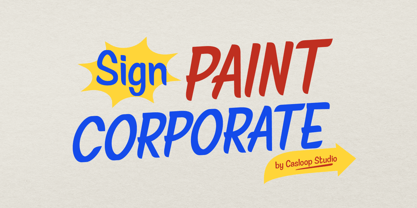 Signpaint Corporate Font Poster 1