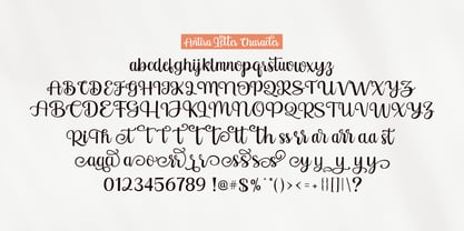 Antira Letter Font Poster 10