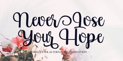 Antira Letter Font Poster 4