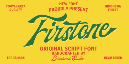 Firstone Font Poster 1