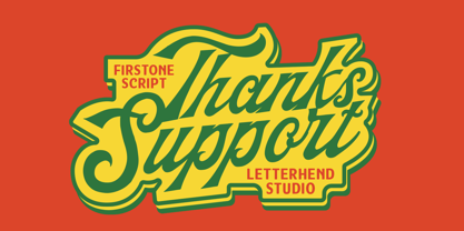 Firstone Font Poster 9