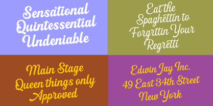 Flonday Script Font Poster 6