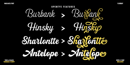 Flonday Script Font Poster 8