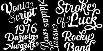 Flonday Script Font Poster 2