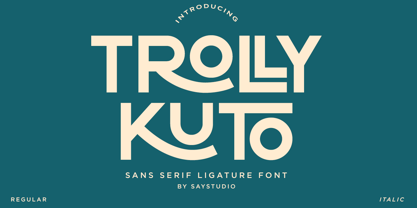 Trolly Kuto Font Poster 1