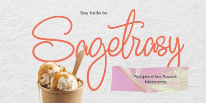 Sagetrasy Font Poster 1
