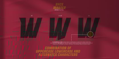 Race master Font Poster 2