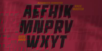 Race master Font Poster 3