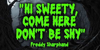 Horror Ghost Font Poster 2