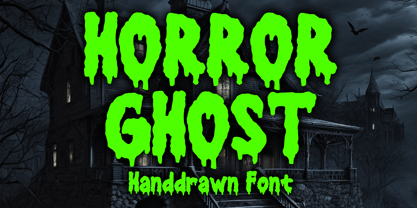 Horror Ghost Font Poster 1