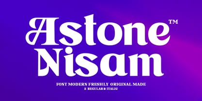 Astone Nisam Font Poster 1