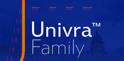 Univra Font Poster 12