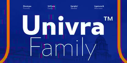 Univra Font Poster 1