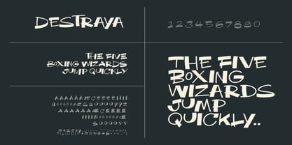 Destraya Font Poster 8