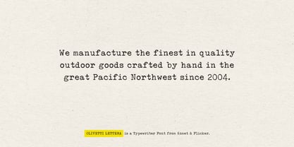 Olivetti Lettera Font Poster 8