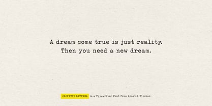 Olivetti Lettera Font Poster 12