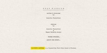 Olivetti Lettera Font Poster 10