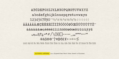 Olivetti Lettera Font Poster 13