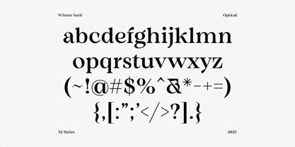 Winzer Serif Font Poster 8