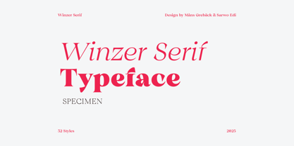Winzer Serif Font Poster 1