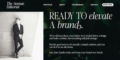 The Avenue Editorial Font Poster 8